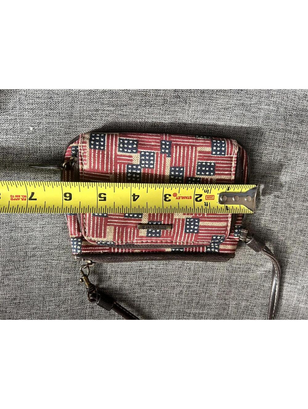 Longaberger Homestead Old Glory American Flag Wristlet Wallet - Picture 7 of 10